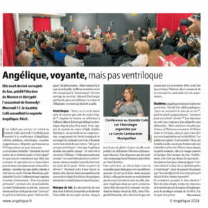 Article Gazette de Montpellier