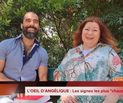 Angélique astrologue présente le signe le plus chaud du zodiaque en face de Franck Villette pour l'émission Voyage Vacances