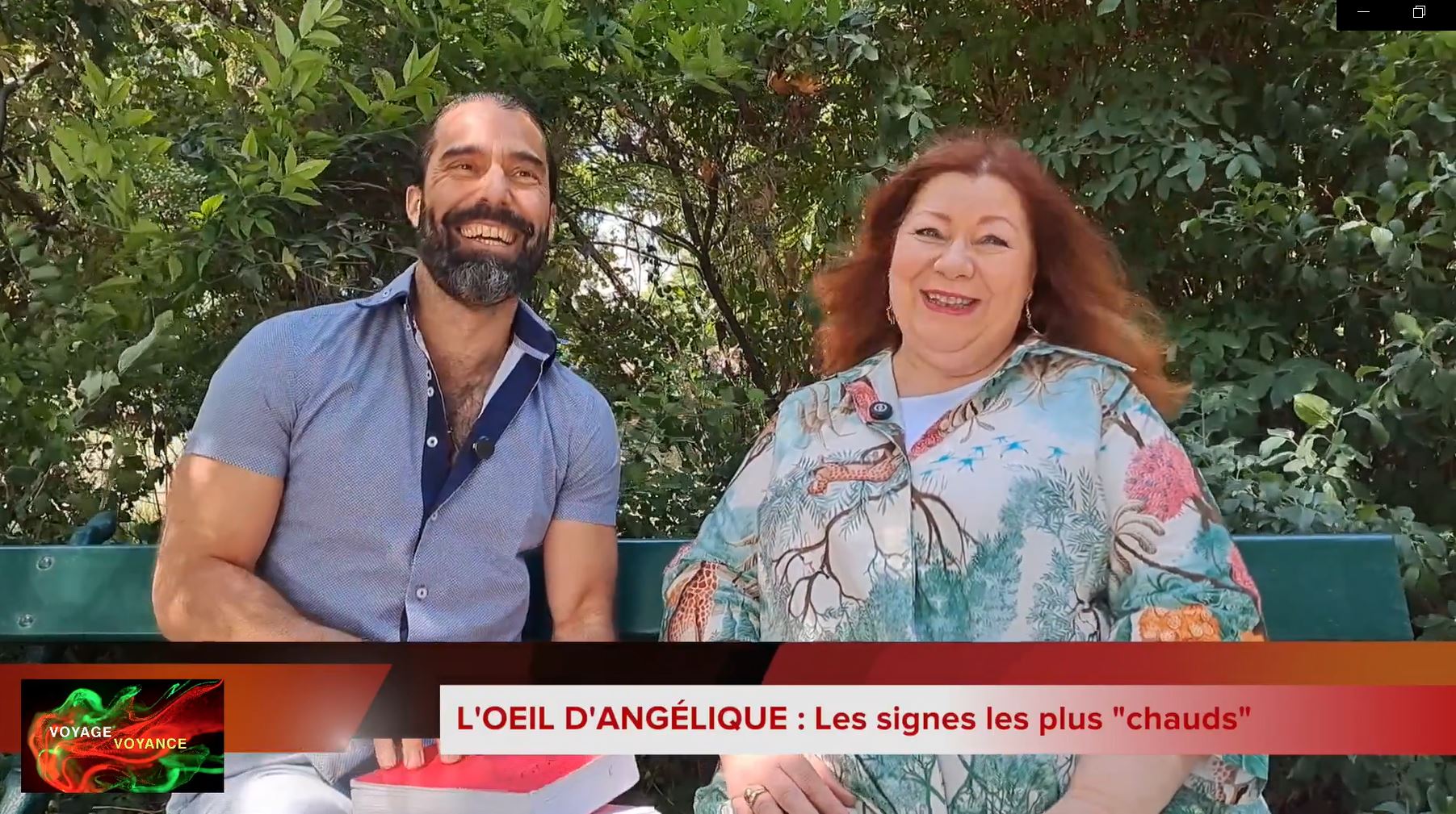 Angélique astrologue présente le signe le plus chaud du zodiaque en face de Franck Villette pour l'émission Voyage Vacances