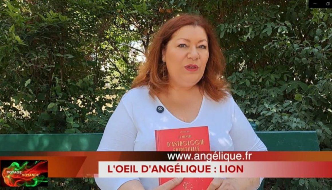 Angélique astrologue présente le signe du lion ainsi que son livre sur la chaine Voyage Voyance