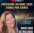 Angélique sur Rayonnance TV donne les prévisions astro signe par signe pour chaque mois, en live